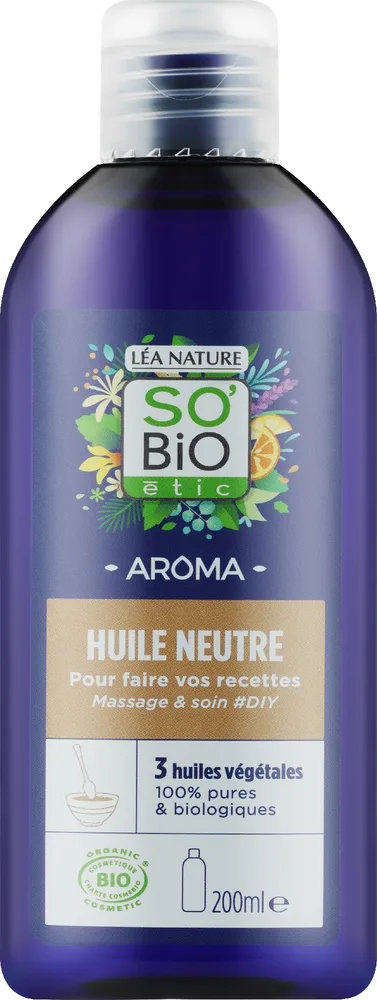 Натуральное масло для массажа и ухода So'Bio Etic Neutral