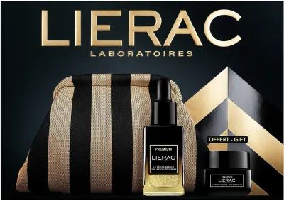 Набор для лица Lierac Premium восстанавливающая сыворотка и крем для глаз с маслом лимнантеса для зрелой кожи 30+20 мл