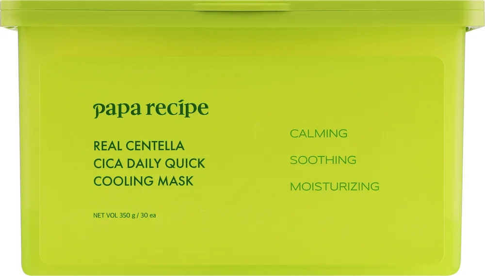 Успокаивающая охлаждающая тканевая маска Papa Recipe Real Centella Cica, 30 шт
