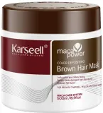 Маска для волос Karseell Maca Power Color Deposing Brown Hair Mask оттеночная, для каштановых волос, 500 мл — фото 1