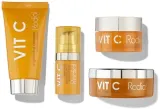 Набор для лица Rodial Vit C очищающие пады средство сыворотка и крем с витамином С для сияния 20 шт+20+5+10 мл — фото 2