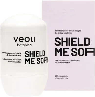 Дезодорант минеральный Veoli Botanica Shield Me Softly для чувствительной кожи, защита до 48 часов, 50 мл