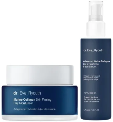Набор для лица Dr. Eve_Ryouth Marine Collagen сыворотка и дневной крем с морским коллагеном для зрелой кожи 30+50 мл
