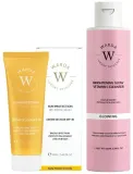Набор для лица Warda солнцезащитный крем SPF30 и очищающее средство с витамином С для сияния 50+100 мл — фото 1