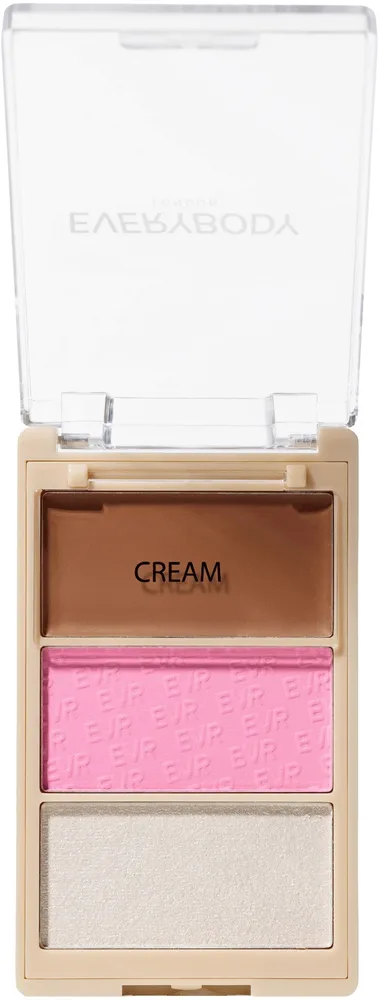Палетка для контуринга лица Everybody London Back To The Office Trio Face, оттенок Blush Me Baby
