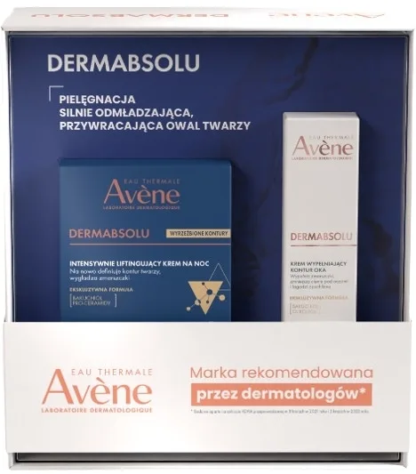 Набор Avene Eau Thermale Dermabsolu ночной крем для лица 40 мл и крем для области вокруг глаз 15 мл