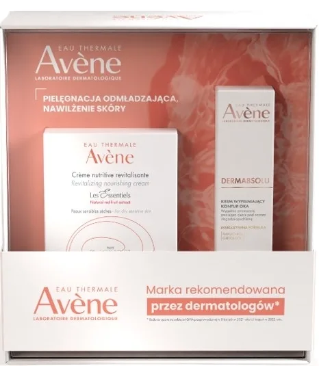 Набор для лица Avene Dermabsolu питательный крем и крем для глаз с термальной водой и маслом ши для зрелой кожи 50+15 мл
