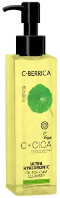 Масло-пенка для умывания Natura Siberica C-Berrica C + Cica Ultra Hyaluronic Oil-To-Foam Cleanser очищающее, 150 мл