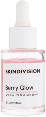 Сыворотка для лица SkinDivision Berry Glow отшелушивающая, с AHA-кислотами, 30 мл