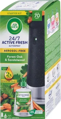 Автоматический аромадиффузор для дома Air Wick 24/7 Active Fresh Forest Oak & Sandalwood 228 мл
