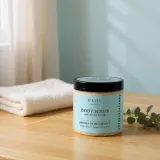 Fehu Fehu Body Scrub Aroma of Prosperity - Сахарный скраб для тела Aroma of Prosperity с абрикосовой пудрой, дерево и амбра, 400 г — фото 5