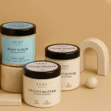 Fehu Fehu Body Scrub Sweet Tease - Сахарный скраб для тела Sweet Tease с клубникой и йогуртом, для рук, ног и тела, 400 г — фото 6