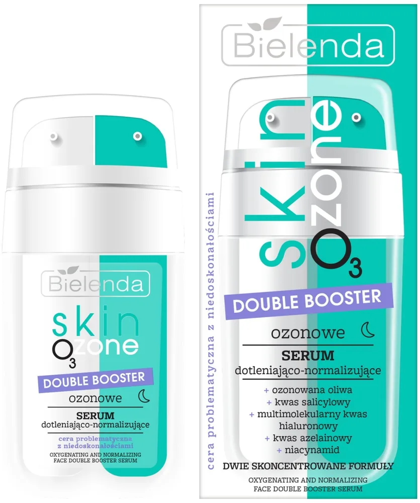 Сыворотка для лица Bielenda Skin O3 Zone двойной бустер, озонированная, 2×7,5 мл