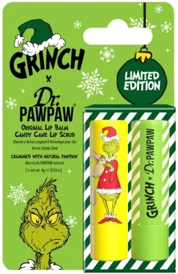 Набор Dr. Pawpaw x The Grinch скраб-стик для губ и бальзам для губ 4 г/ Доктор Папау