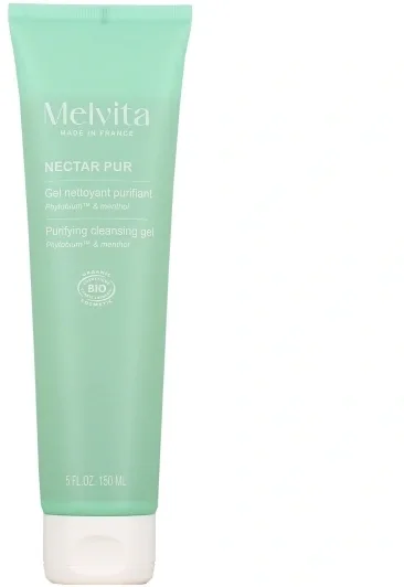 Очищающий гель Melvita Nectar Pur Phytobium & Mentol для жирной кожи, 150 мл