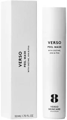 Отшелушивающая маска-пилинг Verso Skincare 8 Peel Mask с кислотами AHA и PHA, 50 мл