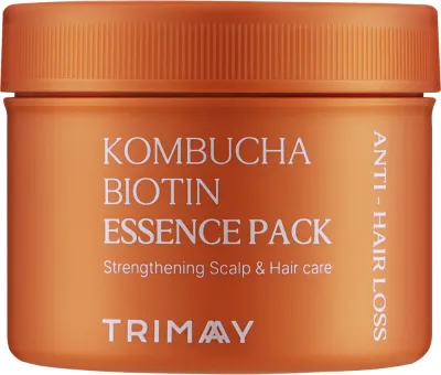 Восстанавливающая маска-эссенция для волос Trimay Kombucha Biotin, комбуча, биотин, ферменты, гидролизованные протеины, 180 мл