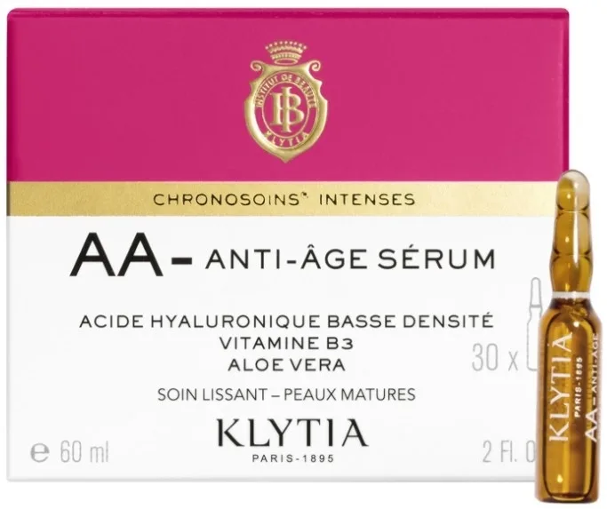 Сыворотка для лица Klytia AA-Anti-Age антивозрастная, с гиалуроновой кислотой и ниацинамидом, 30×2 мл
