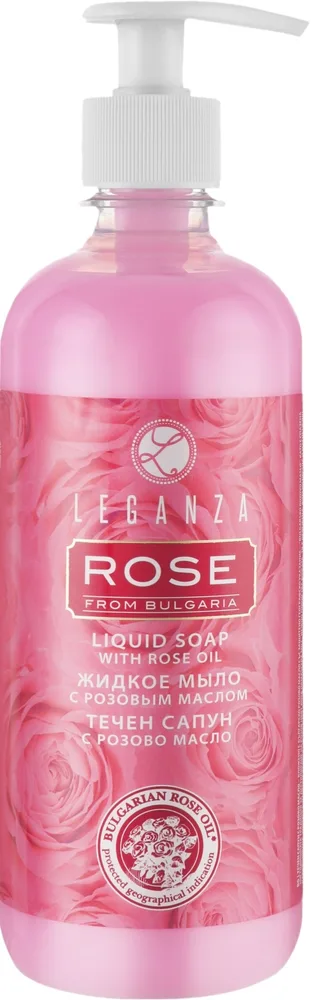Мыло жидкое Leganza Rose From Bulgaria с розовым маслом, 500 мл