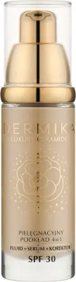 Тональная основа Dermika Luxury Ceramides Care Foundation 4in1 увлажняющая SPF 30, 30 мл