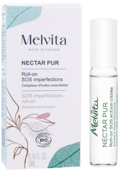 Ролик для лица Melvita Nectar Pur Roll-On SOS точечный, против несовершенств, 5 мл