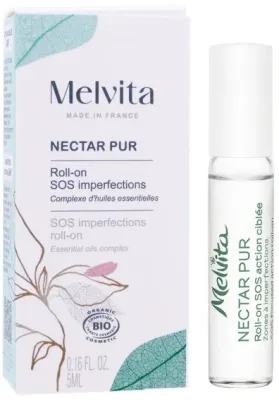 Ролик для лица Melvita Nectar Pur Roll-On SOS точечный, против несовершенств, 5 мл