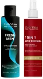 Мужской набор ErthSkin London гель для душа Fresh Men 300 мл и спрей-маска для волос 15 в 1 300 мл — фото 1