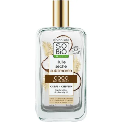 Увлажняющее сухое кокосовое масло для волос So'Bio Etic Coco Sublimating Dry Beauty Oil