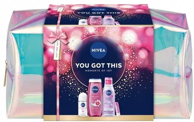 Набор NIVEA You Got This гель для душа антиперспирант бальзам для губ и мицеллярная вода 250+50+200 мл