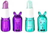 Набор веганских бальзамов для губ Inuwet Bunny Noel оттенки Metal Turquoise и Metal Purple 2 шт по 3.5 г — фото 3