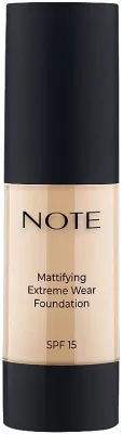 Тональный флюид Note Mattifying Extreme Wear Foundation матирующий стойкий SPF 15, 30 мл