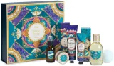 Набор Sabon Majestic Gala масло для душа 300 мл лосьон 150 мл скраб 60 г крем для рук 75 мл мист для текстиля 100 мл и шар для ванны — фото 1