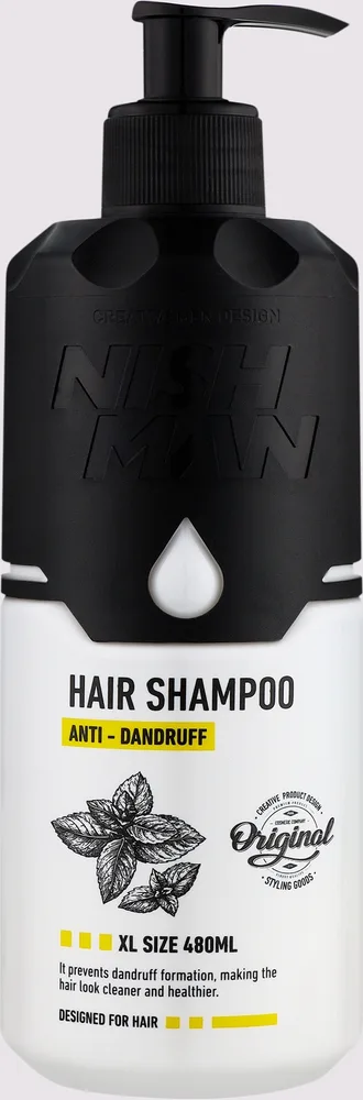 Шампунь Nishman Anti-Dandruff против перхоти с ментолом, 480 мл