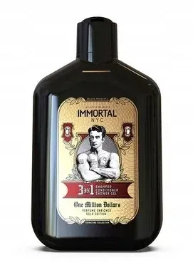 Шампунь-гель для душа 3 в 1 Immortal NYC One Million Dollars мужской, с ярким ароматом, 500 мл