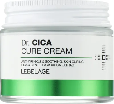 Крем для лица Lebelage Dr. Cica Cure успокаивающий с центеллой азиатской 70 мл
