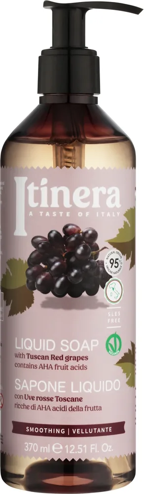 Мыло жидкое для рук Itinera Tuscan Red Grapes с тосканским виноградом, 370 мл