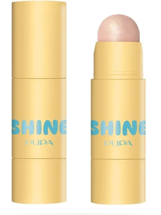 Хайлайтер-стик для лица Pupa #GRWSTICK Shine Stick, компактный формат, 4 г, оттенок 001 - Pinky Doll