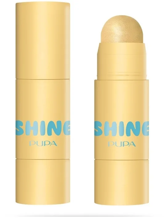 Хайлайтер-стик для лица Pupa #GRWSTICK Shine Stick, компактный формат, 4 г, оттенок 003 - 24 Karat Gold