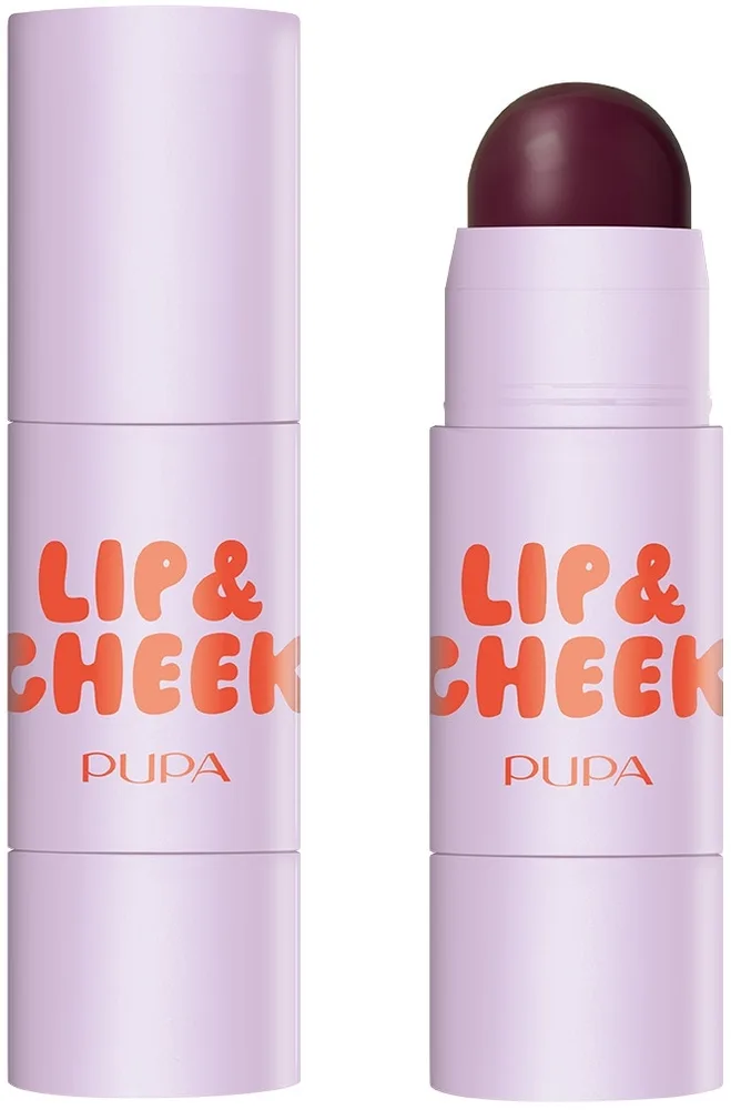 Румяна-бальзам в стике Pupa #GRWSTICK Lip and Cheek 2 в 1, для щёк и губ, 4 г, оттенок 003 - Juicy Cherry