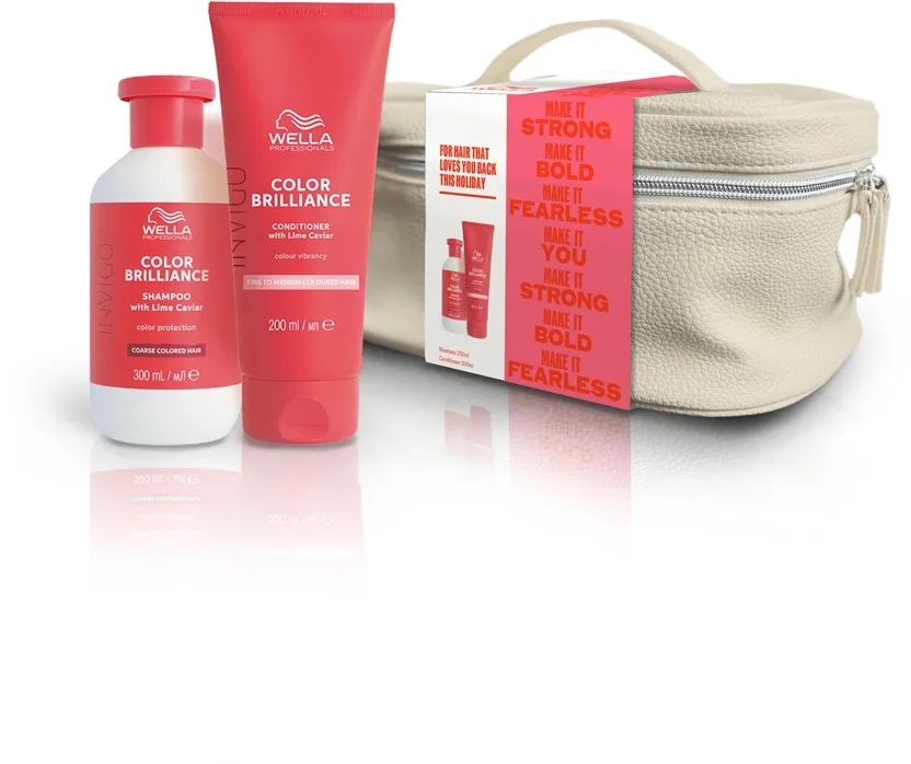 Wella Professionals Wella Professionals Invigo Color Brilliance (shmp/250 мл + cond/200 мл + bag) - Набор для волос Wella Invigo Color Brilliance шампунь и кондиционер для защиты цвета окрашенных волос 250+200 мл
