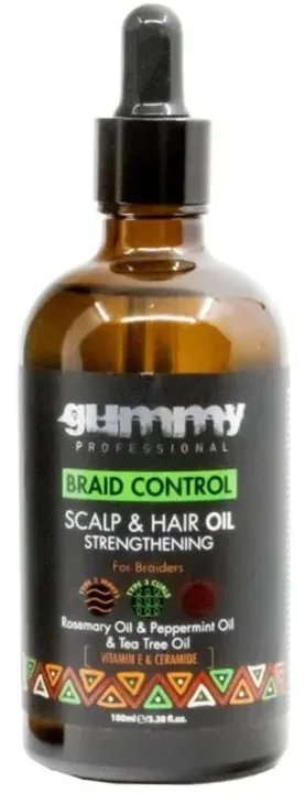 Масло для волос и кожи головы Gummy Braid Control Scalp and Hair Oil увлажняющее, для блеска, 100 мл