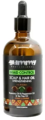 Масло для волос и кожи головы Gummy Braid Control Scalp and Hair Oil увлажняющее, для блеска, 100 мл
