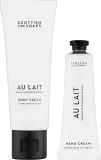 Набор для тела Scottish Fine Soaps Au Lait масло для тела и крем для рук с маслом какао и ши 75+30 мл — фото 1