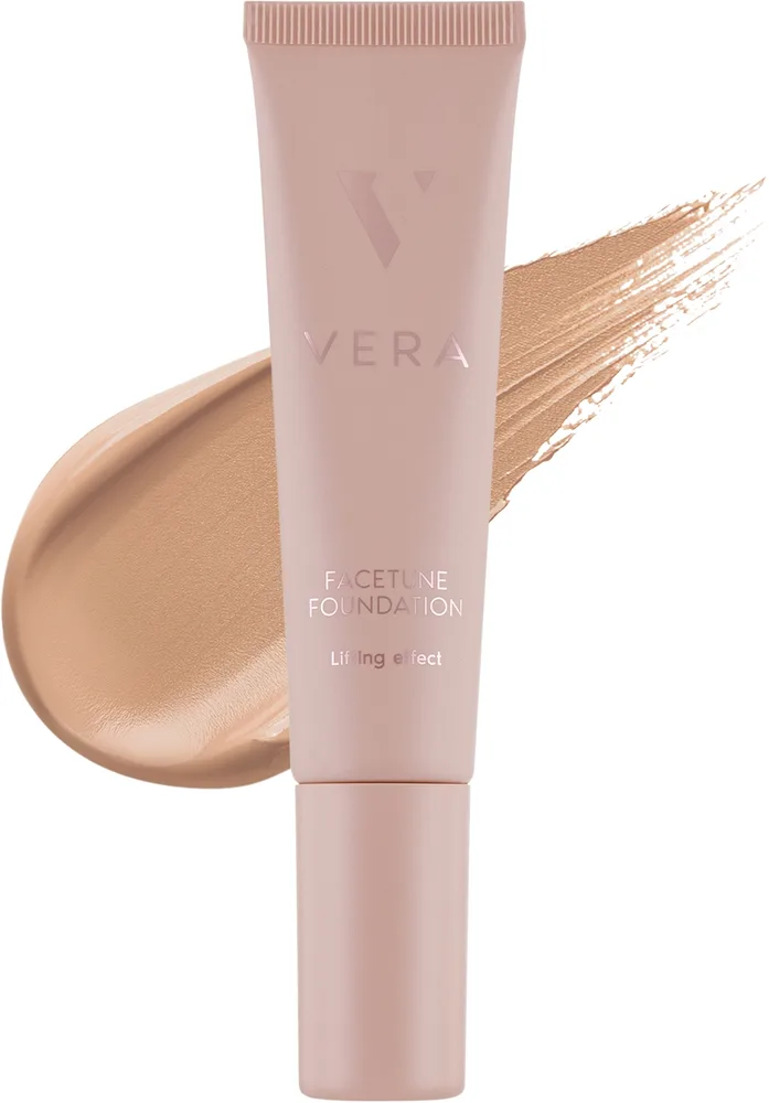 Тональный флюид Vera Beauty Facetune Foundation Lifting Effect с эффектом лифтинга, 30 мл, оттенок 03 - Beige