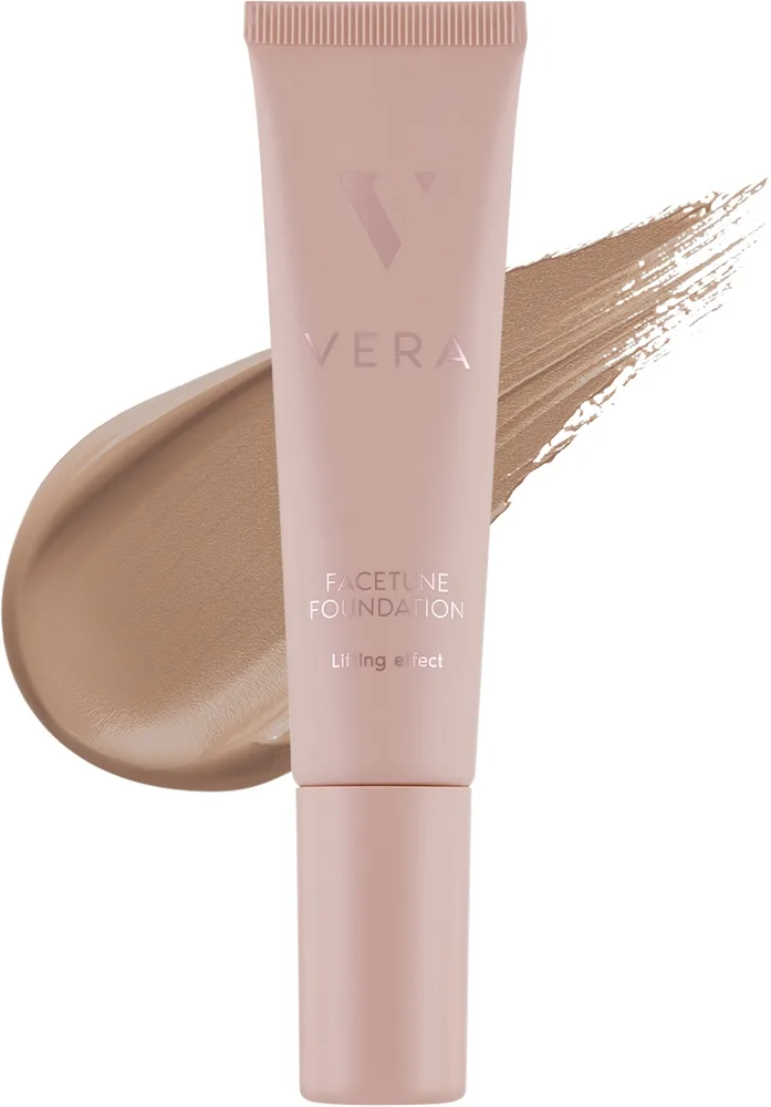 Тональный флюид Vera Beauty Facetune Foundation Lifting Effect с эффектом лифтинга, 30 мл, оттенок 04 - Olive Beige