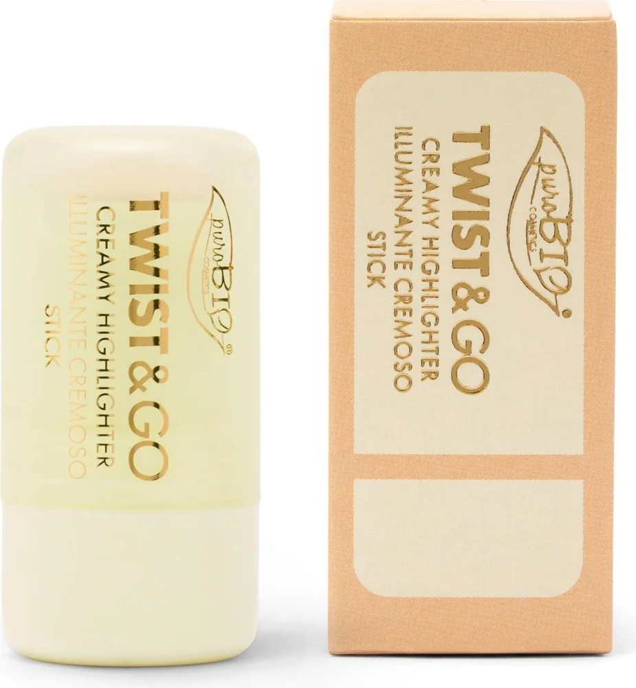 Хайлайтер PuroBio Cosmetics TWIST and GO Creamy Highlighter Stick кремовый, в стике, 5 г