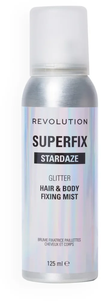 Спрей для тела и волос Makeup Revolution Superfix Glitter Shine с блёстками, 125 мл