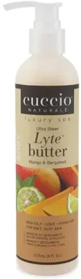 Масло-баттер для тела рук и стоп Cuccio Naturale Lyte Ultra Sheer манго и бергамот 237 мл