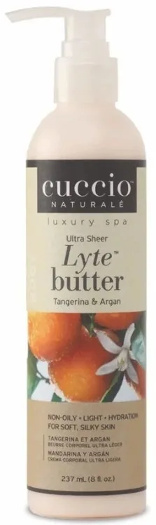 Масло-баттер для тела рук и стоп Cuccio Naturale Lyte Ultra Sheer мандарин и аргана 237 мл