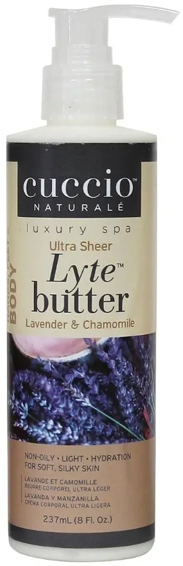 Масло-баттер для тела рук и стоп Cuccio Naturale Lyte Ultra Sheer лаванда и ромашка 237 мл
